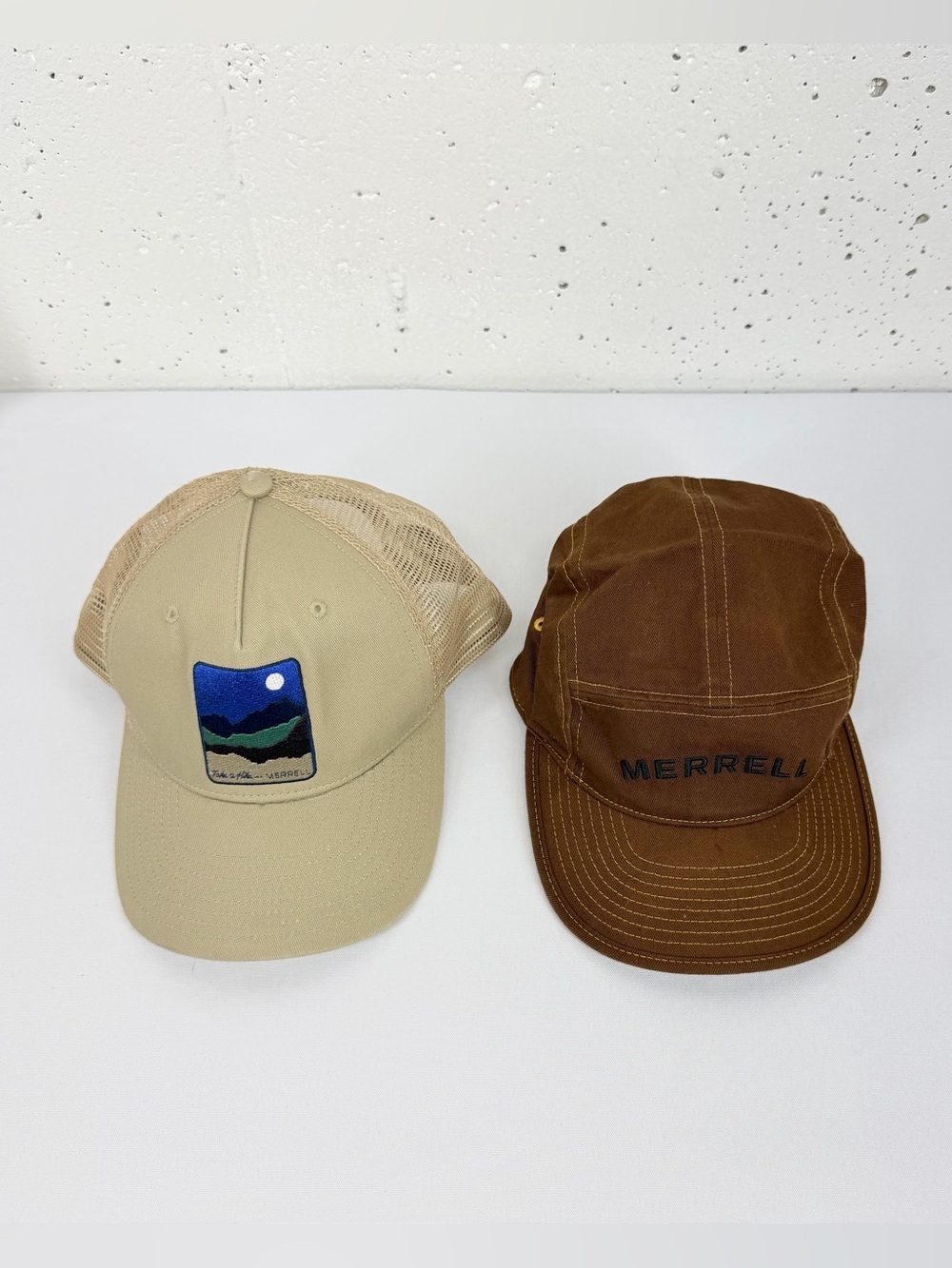 Merrell Lot of 2 Brown & Tan Adjustable Hats